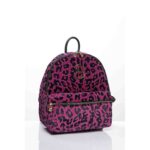 SORENA - LEOPARD Velvet Magenta Backpack