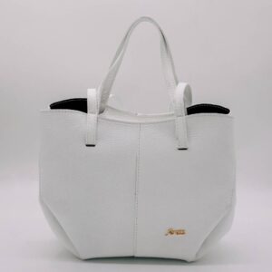 white shopper bag tote style