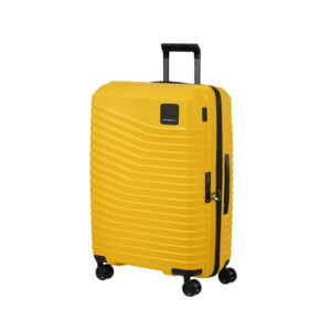 yellow medium luggage