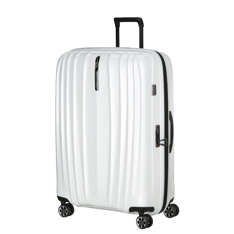 white luggage large