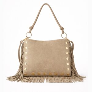 SUEDE BEIGE HANDBAG