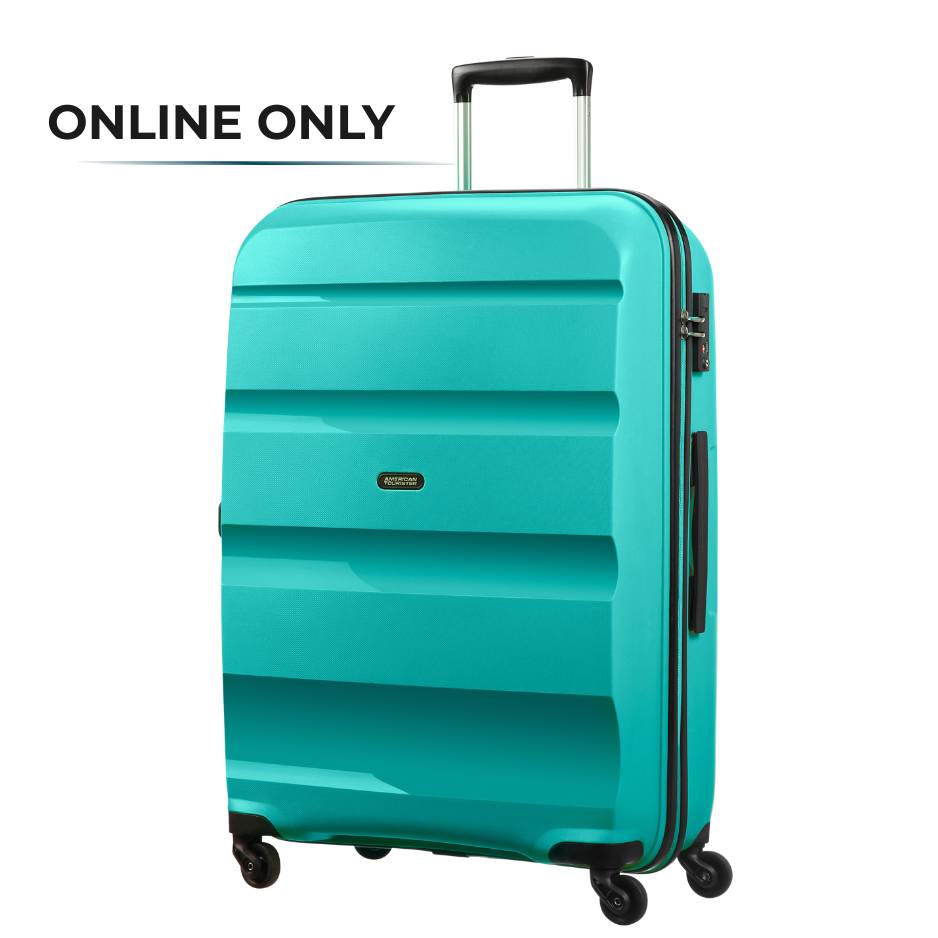 turquoise luggage large
